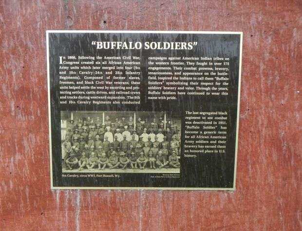 “BUFFALO SOLDIERS” WAR MEMORIAL PLAQUE
