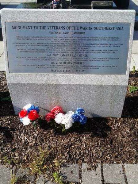 NASSAU COUNTY SOUTHEAST ASIA WAR MEMORIAL PLAQUE