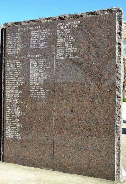 THROCKMORTON COUNTY VETERANS MEMORIAL HONOR ROLL STONE H