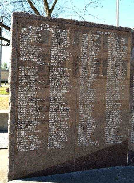 THROCKMORTON COUNTY VETERANS MEMORIAL HONOR ROLL STONE A