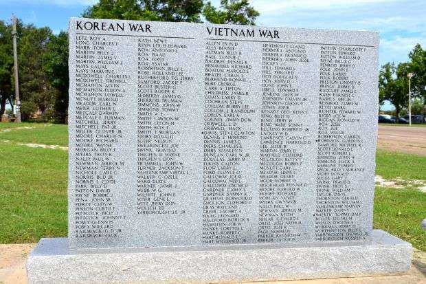 STONEWALL COUNTY VETERANS MEMORIAL HONOR ROLL STONE F