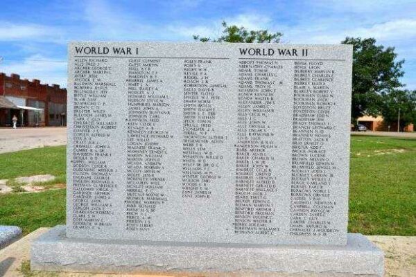 STONEWALL COUNTY VETERANS MEMORIAL HONOR ROLL STONE A
