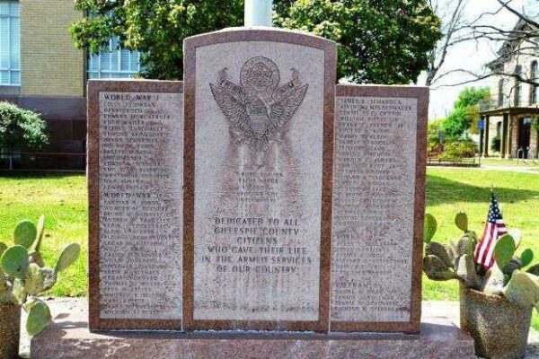 GILLESPIE COUNTY WAR VETERANS MEMORIAL