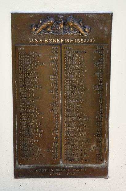 U.S. SUBMARINE VETERANS W.W. II NATIONAL MEMORIAL WEST PLAQUE 61