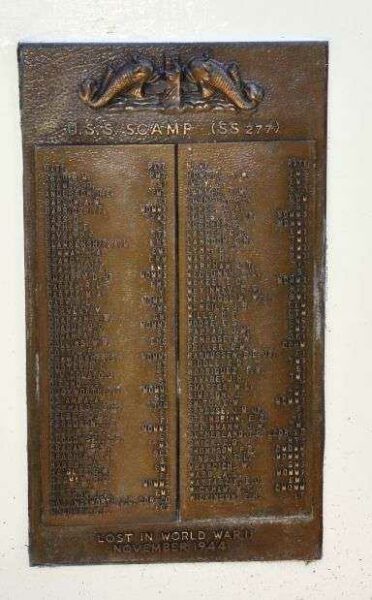 U.S. SUBMARINE VETERANS W.W. II NATIONAL MEMORIAL WEST PLAQUE 54
