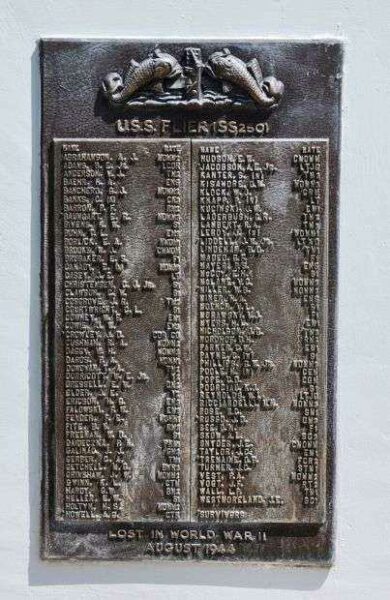 U.S. SUBMARINE VETERANS W.W. II NATIONAL MEMORIAL WEST PLAQUE 45