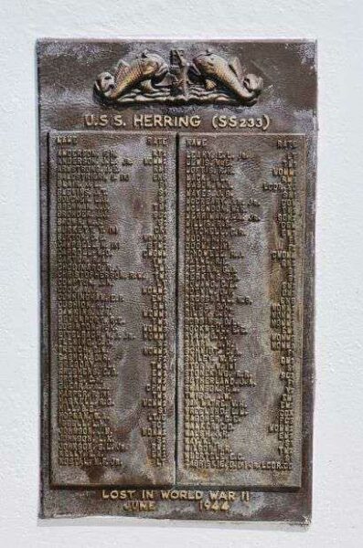 U.S. SUBMARINE VETERANS W.W. II NATIONAL MEMORIAL WEST PLAQUE 41