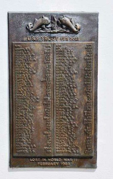 U.S. SUBMARINE VETERANS W.W. II NATIONAL MEMORIAL WEST PLAQUE 38