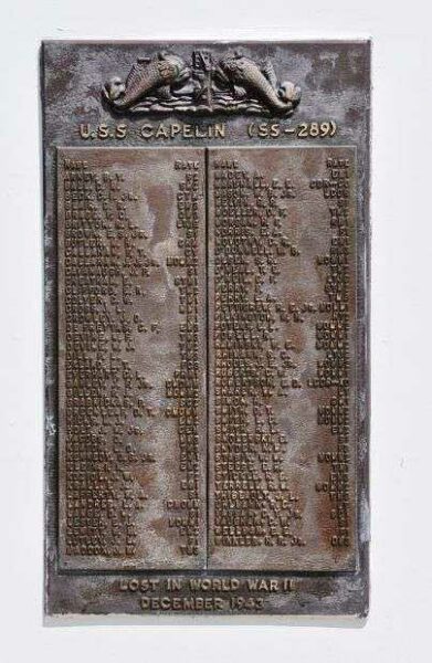U.S. SUBMARINE VETERANS W.W. II NATIONAL MEMORIAL WEST PLAQUE 35