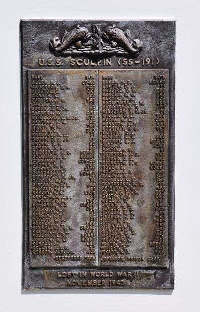 U.S. SUBMARINE VETERANS W.W. II NATIONAL MEMORIAL WEST PLAQUE 34