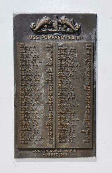 U.S. SUBMARINE VETERANS W.W. II NATIONAL MEMORIAL WEST PLAQUE 27
