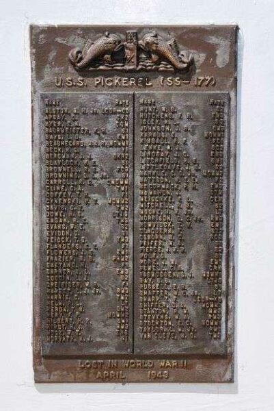 U.S. SUBMARINE VETERANS W.W. II NATIONAL MEMORIAL WEST PLAQUE 23