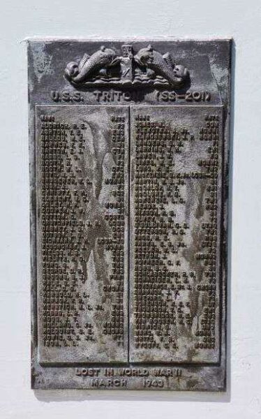 U.S. SUBMARINE VETERANS W.W. II NATIONAL MEMORIAL WEST PLAQUE 22