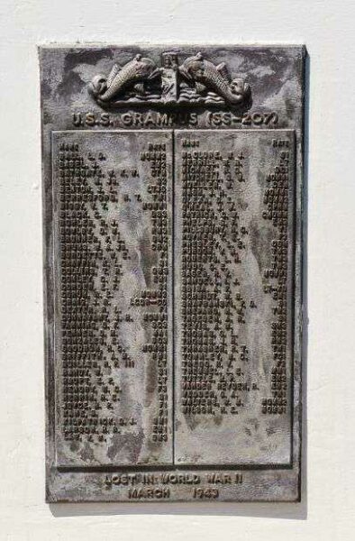 U.S. SUBMARINE VETERANS W.W. II NATIONAL MEMORIAL WEST PLAQUE 21