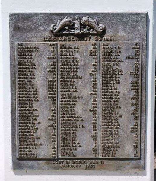 U.S. SUBMARINE VETERANS W.W. II NATIONAL MEMORIAL WEST PLAQUE 19