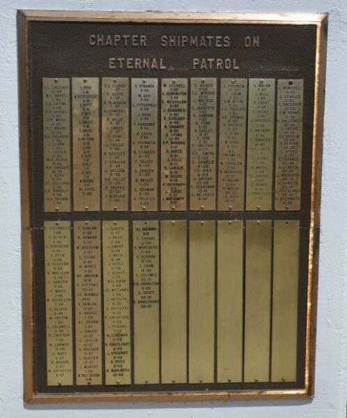U.S. SUBMARINE VETERANS W.W. II NATIONAL MEMORIAL WEST PLAQUE 7
