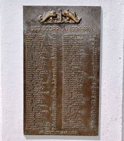 U.S. SUBMARINE VETERANS W.W. II NATIONAL MEMORIAL WEST PLAQUE 4