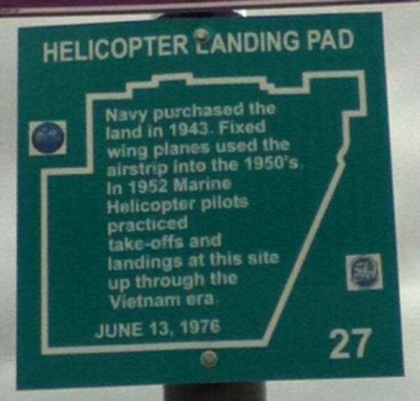HELICOPTER LANDING PAD MEMORIAL MARKER