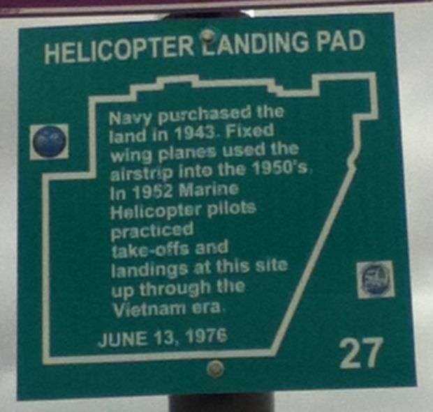 HELICOPTER LANDING PAD MEMORIAL MARKER
