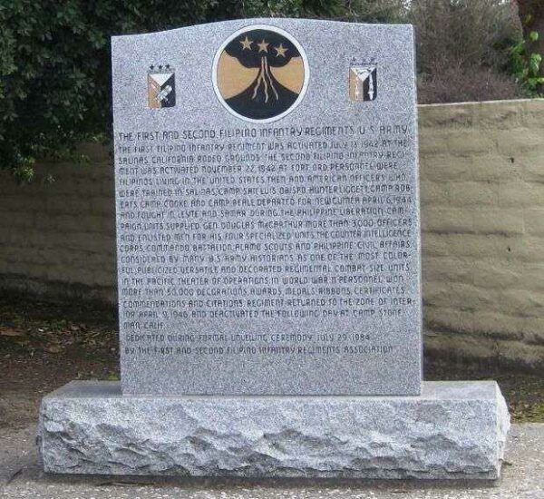 THE FIRST AND SECOND FILIPINO INFANTRY REGIMENTS U.S. ARMY MEMORIAL