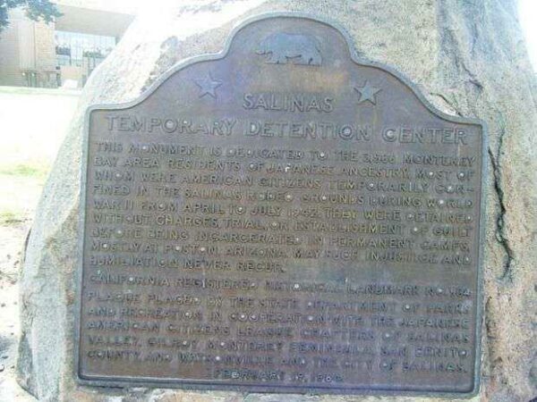 SALINAS TEMPORARY DETENTION CENTER MEMORIAL PLAQUE