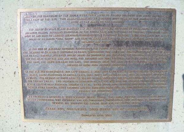 COMPANY C 194TH TANK BATTALION WAR MEMORIAL PLAQUE C