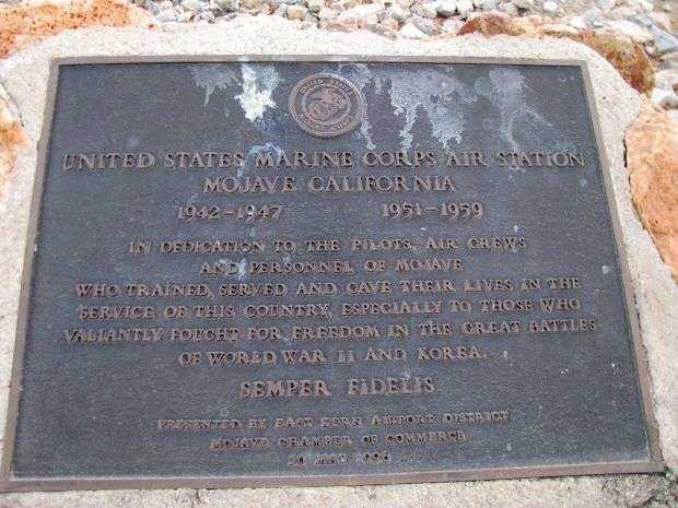 UNITED STATES MARINE CORPS AIR STATION MEMORIAL PLAQUE
