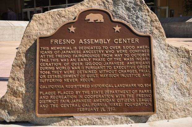 FRESNO ASSEMBLY CENTER MEMORIAL PLAQUE