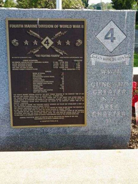 NASSAU COUNTY 4TH MARINE DIVISION WAR MEMORIAL