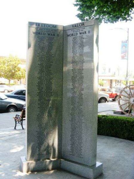 STANISLAUS COUNTY WAR MEMORIAL SIDE B