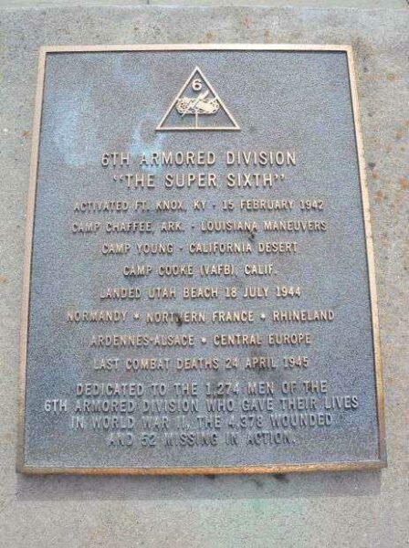 CAMP COOKE MEMORIAL PLAQUE B