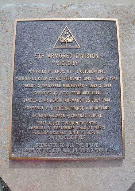 CAMP COOKE MEMORIAL PLAQUE A