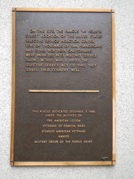 49 FOURTH STREET WAR MEMORIAL PLAQUE