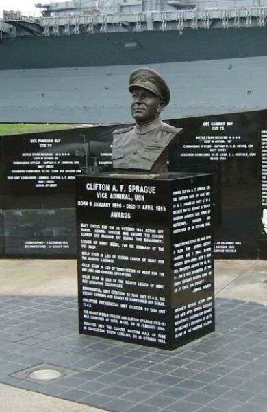 CLIFTON A.F. SPRAGUE, VICE ADMIRAL, USN WAR MEMORIAL