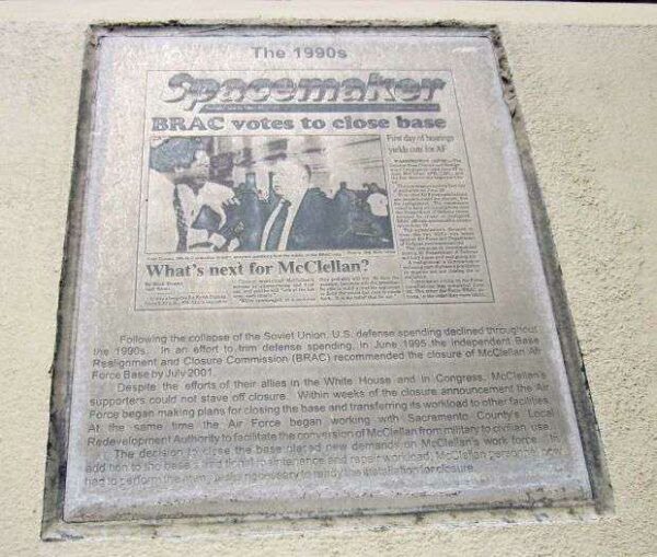 MCCLELLAN AIR FORCE BASE MEMORIAL PANEL N