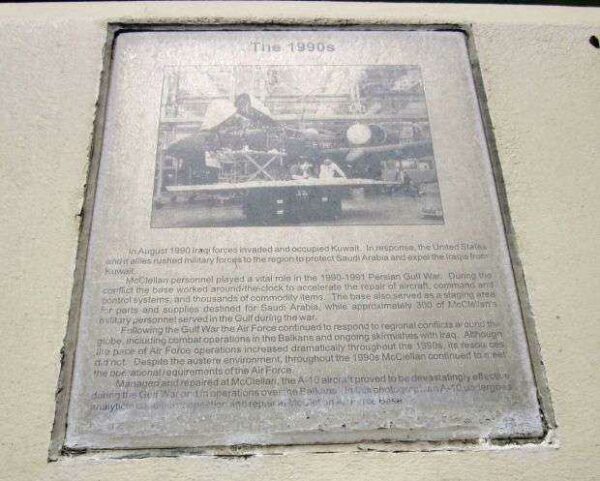 MCCLELLAN AIR FORCE BASE MEMORIAL PANEL M