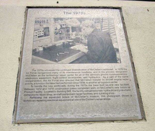 MCCLELLAN AIR FORCE BASE MEMORIAL PANEL J