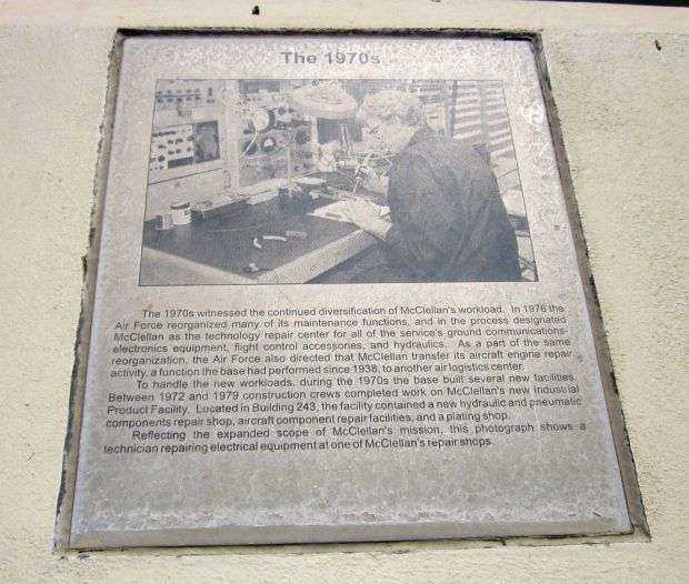 MCCLELLAN AIR FORCE BASE MEMORIAL PANEL J