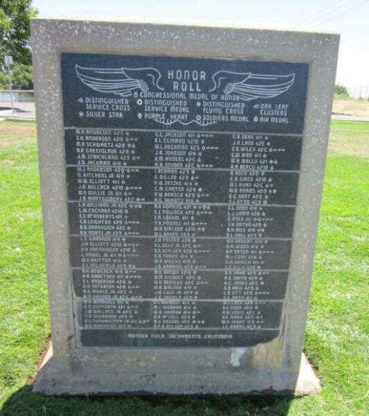MATHER FIELD HONOR ROLL MEMORIAL