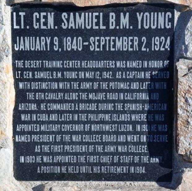 THE DESERT TRAINING CENTER CAMP YOUNG MEMORIAL PLAQUE B