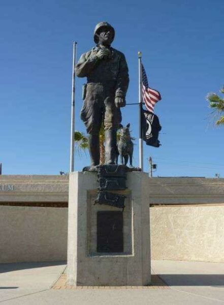 DESERT TRAINING CENTER CALIFORNIA-ARIZONA MANEUVER AREA MEMORIAL STATUE