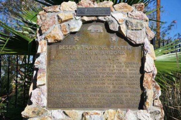 DESERT TRAINING CENTER CALIFORNIA-ARIZONA MANEUVER AREA MEMORIAL PLAQUE A