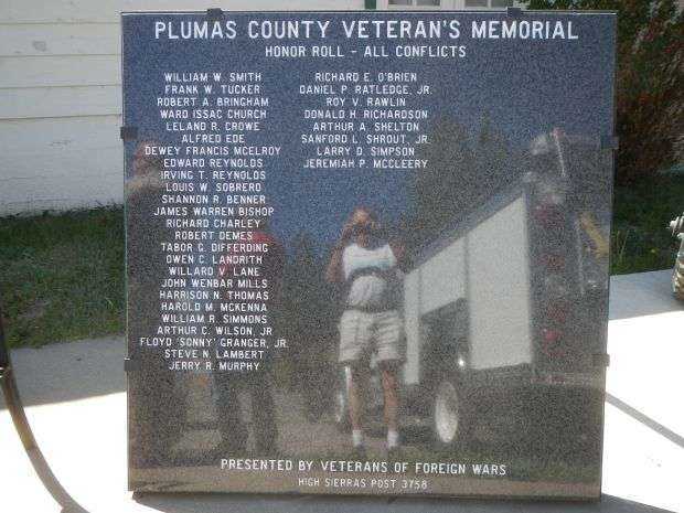 PLUMAS COUNTY VETERAN’S MEMORIAL