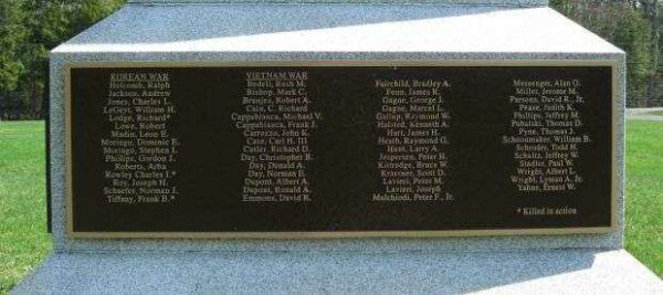 BARKHAMSTED SOLDIERS MEMORIAL PLAQUE H