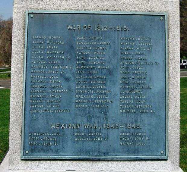 BARKHAMSTED SOLDIERS MEMORIAL PLAQUE C