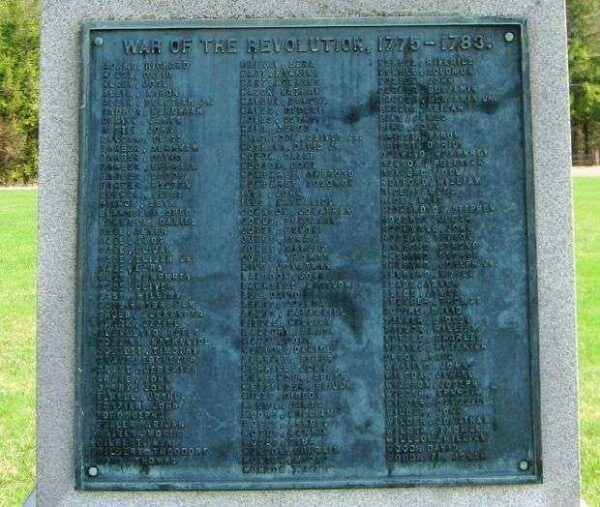 BARKHAMSTED SOLDIERS MEMORIAL PLAQUE B