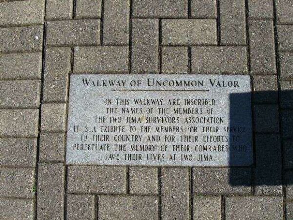 WALKWAY OF UNCOMMON VALOR MEMORIAL STONE