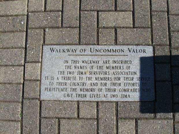 WALKWAY OF UNCOMMON VALOR MEMORIAL STONE