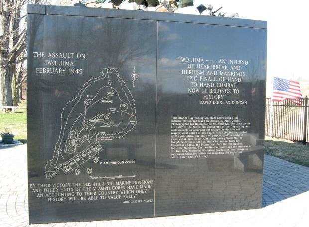 CONNECTICUT BATTLE FOR IWO JIMA MEMORIAL PANEL B