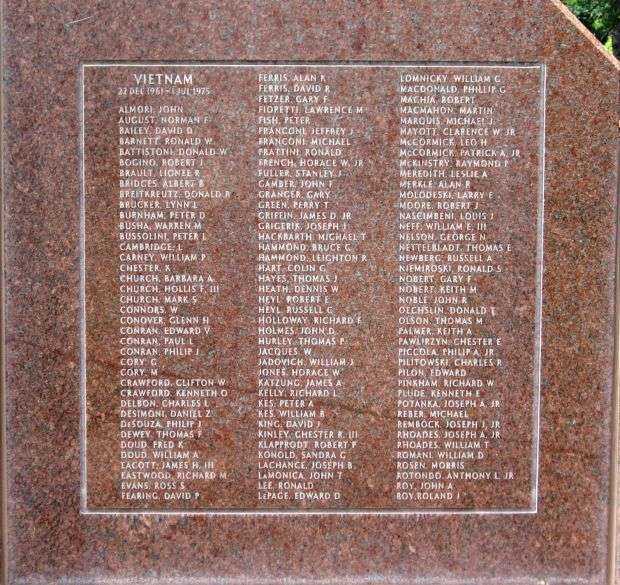 AVON VETERANS MEMORIAL PANEL F